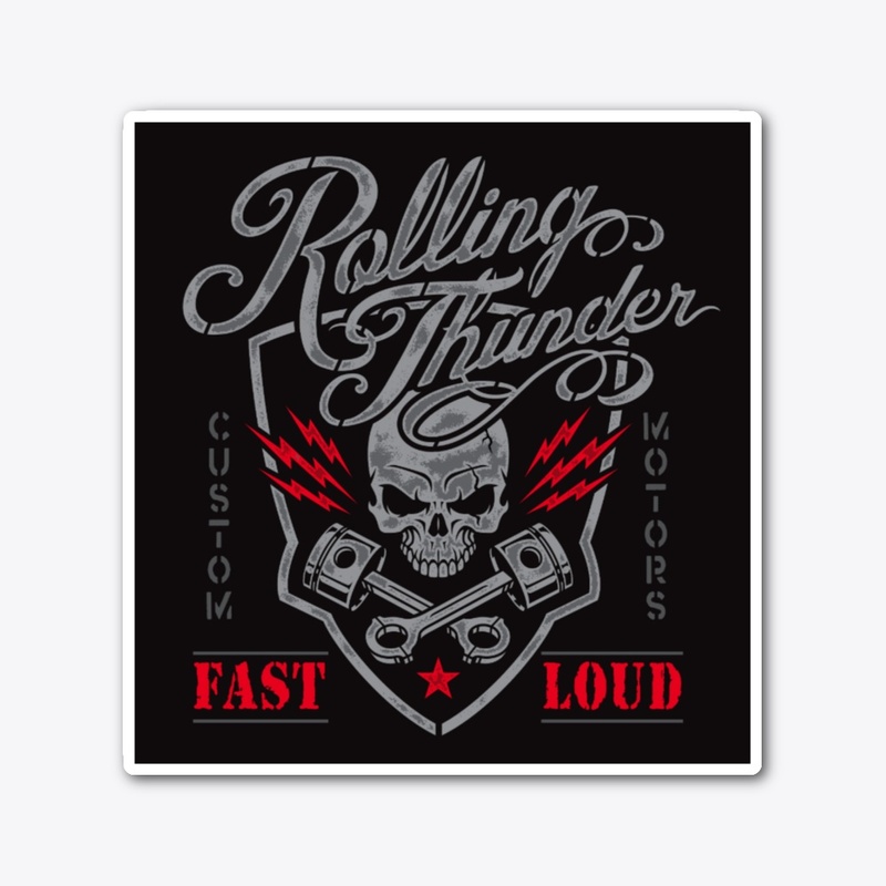 Rolling Thunder Streetwear Sticker