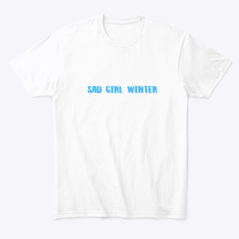 Sad girl winter