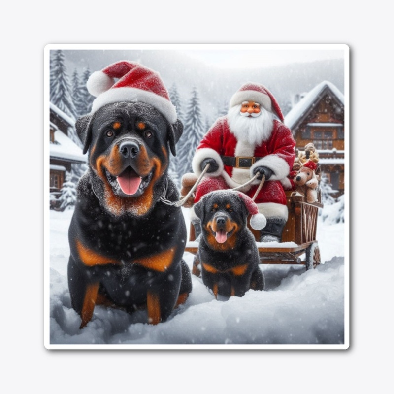 Rottweilers & Santa