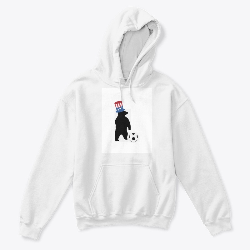  American flag football Tee w/ bear