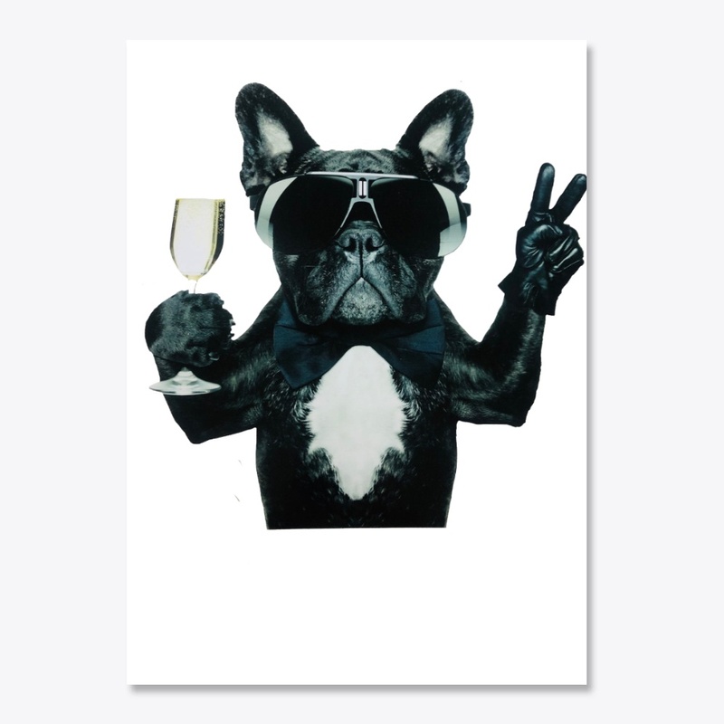 Funny Frenchie sticker 2021