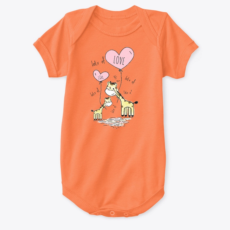 Lots of love from baby giraffes