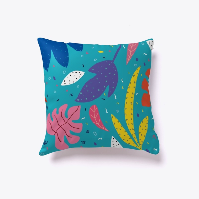 Abstract square pillow home decor