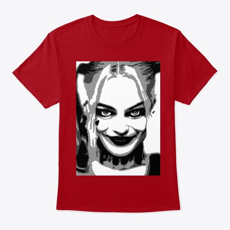 Margot Robbie Black and White Portrait