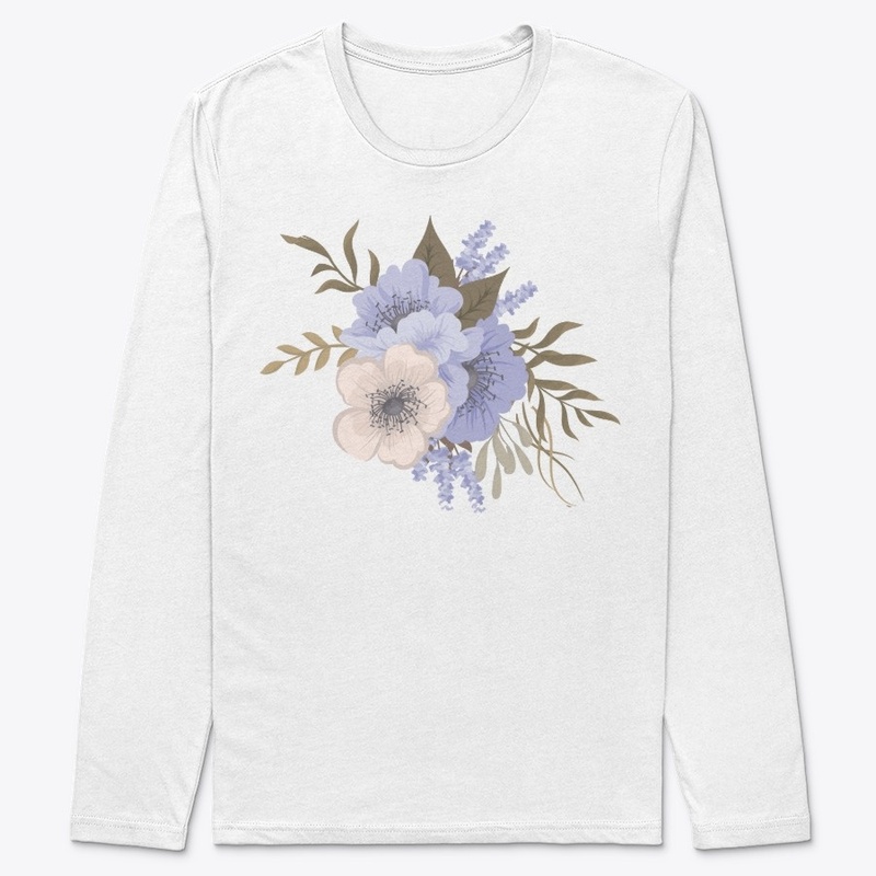 Realistic Blue Flower Design