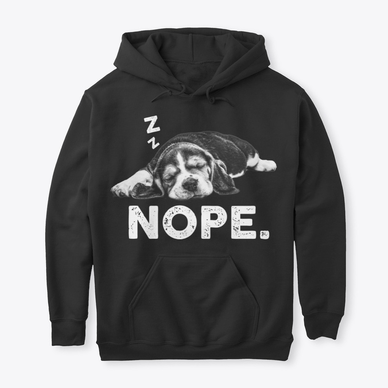 Funny Lazy Nope Beagle For Dog Lover