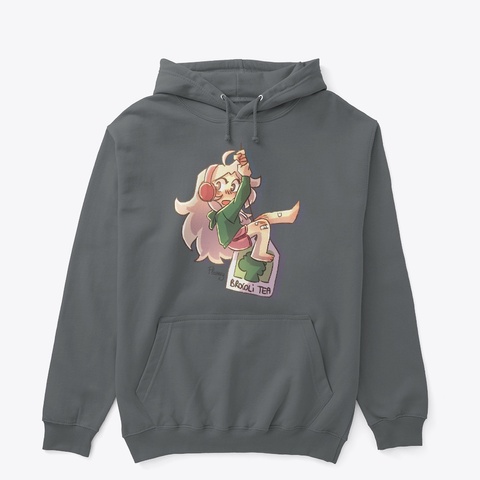 Flanny Thé Brocoli Charcoal T-Shirt Front