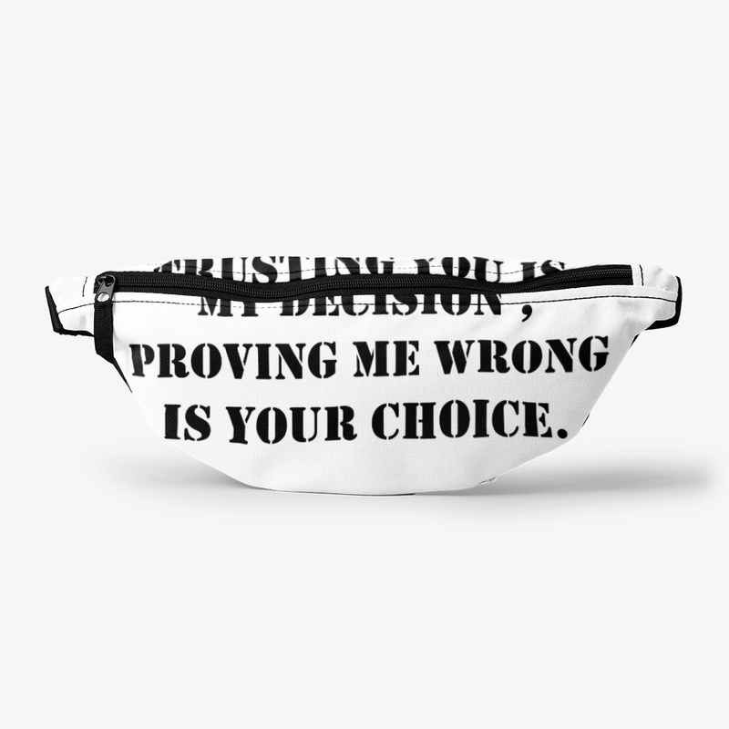 its all about trust !