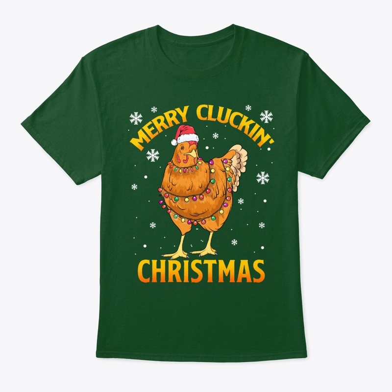 Hen Lover Gift, Merry Cluckin' Christmas