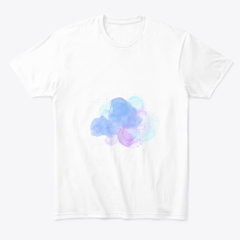 Blue Purple Color Illustration T-shirl