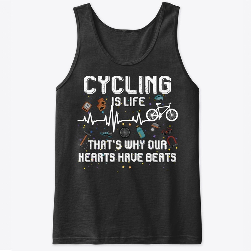 Cycling Lover Gift Our Hearts Have Beats