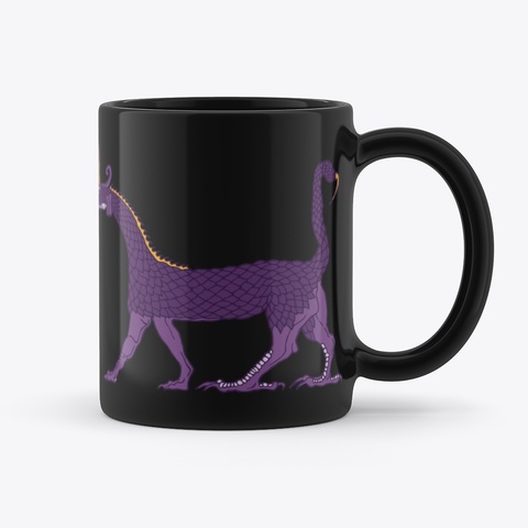 Babylonian Dragon Mug Black Camiseta Back