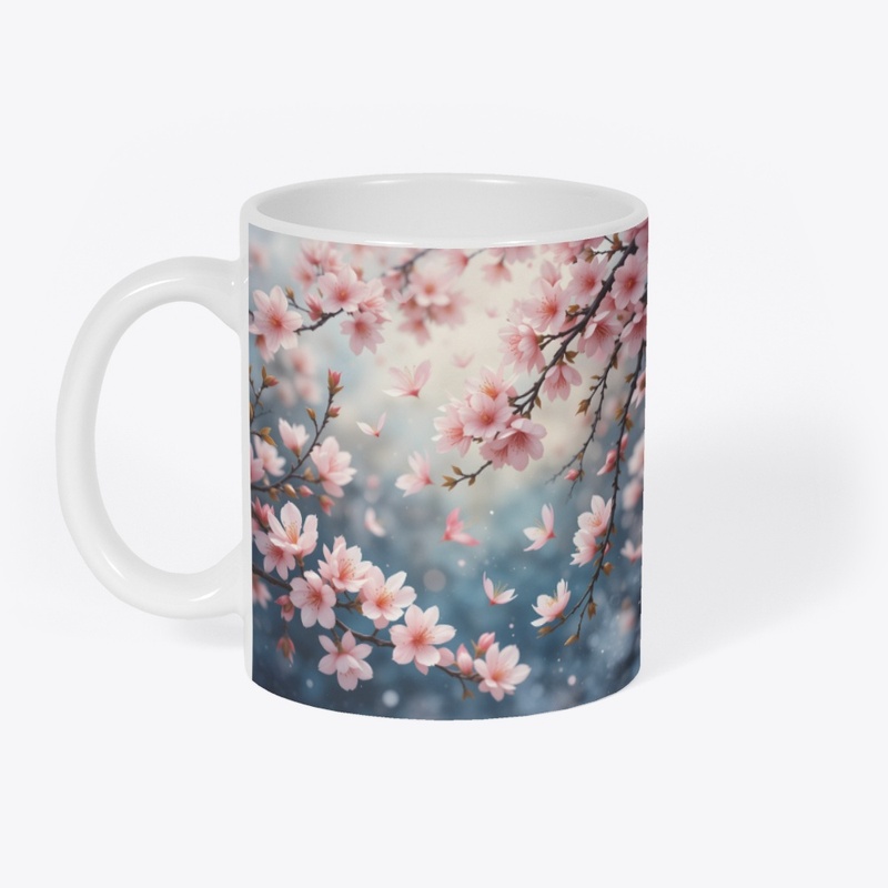 Cherry blossoms fluttering