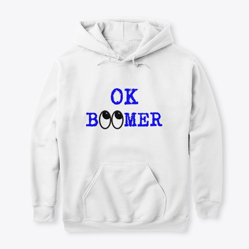 OK BOOMER Eye Roll in Blue