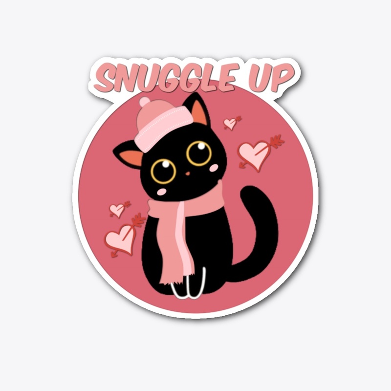 Snuggle Up - Cute Black Cat