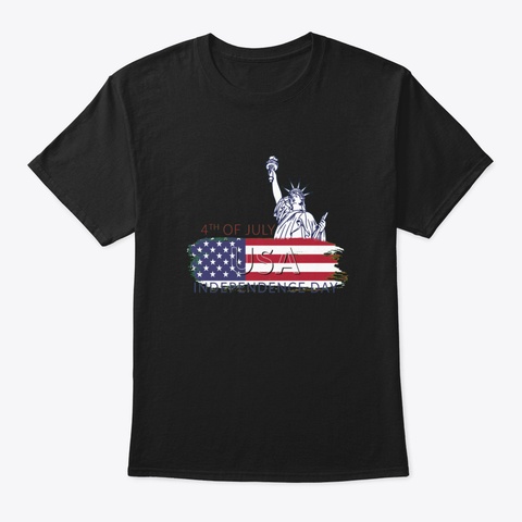 4 Th Of July Events Celebrations Black T-Shirt Front