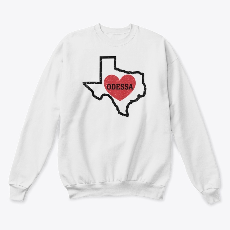 Odessa Texas Heart Shirt City State