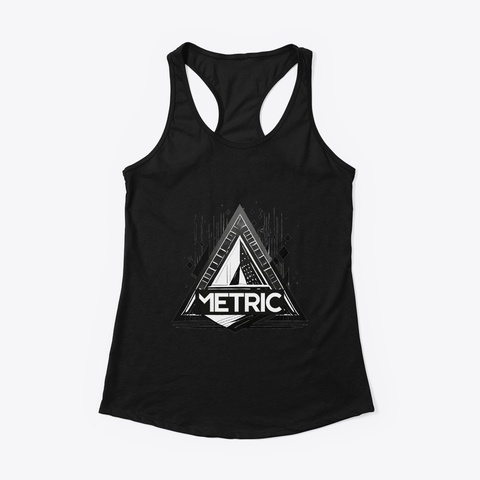 Metric Black T-Shirt Front