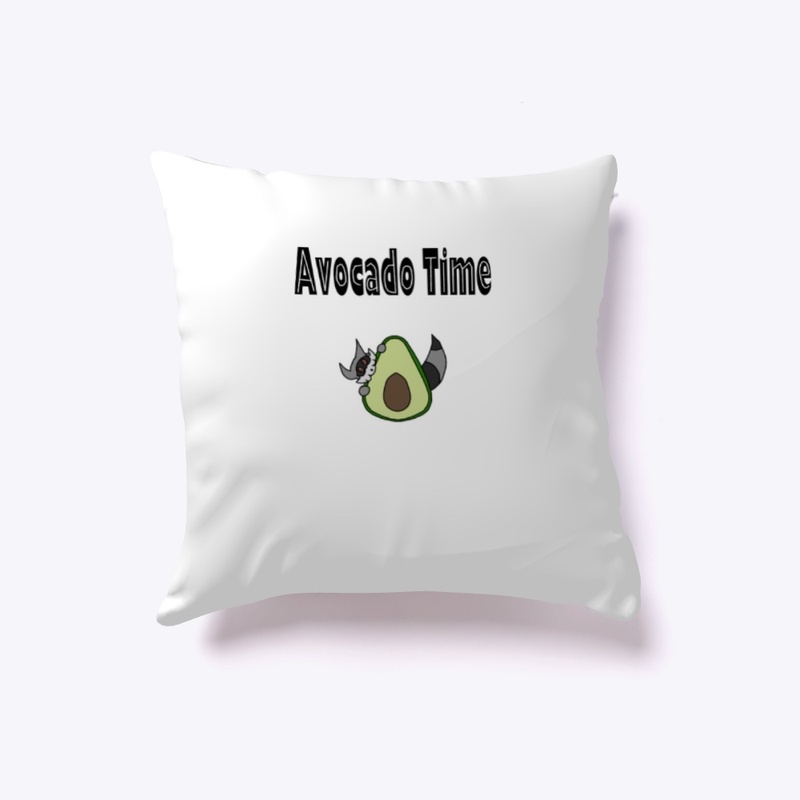 Raccoon Avocado Time