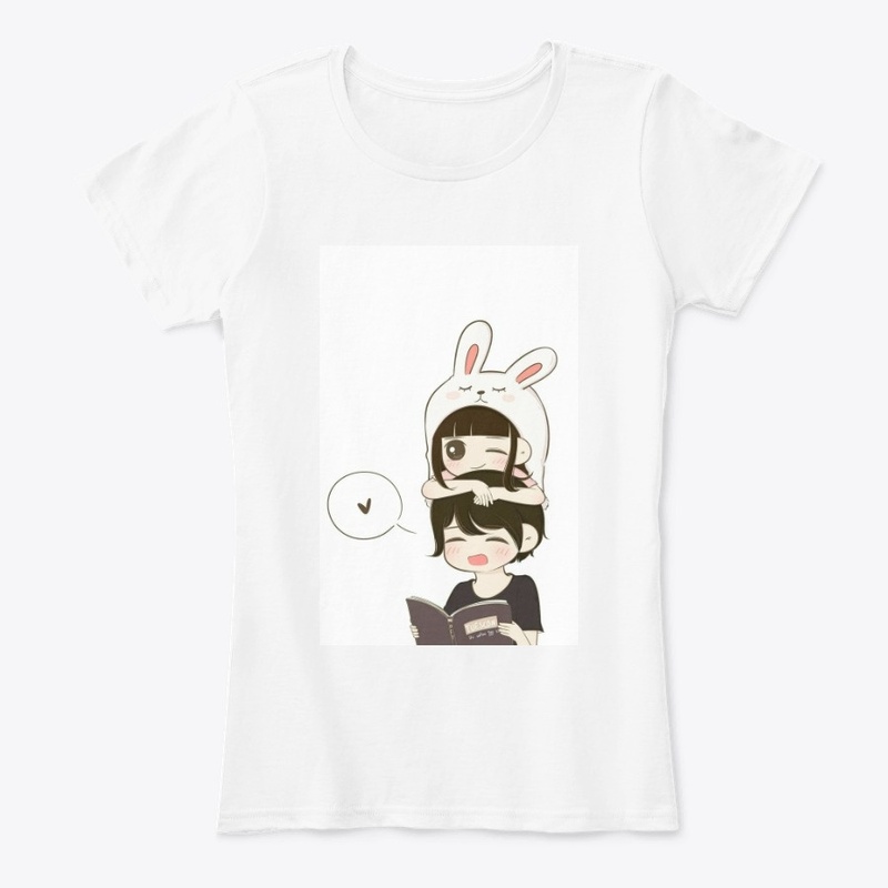 love printed man  women  t shirt