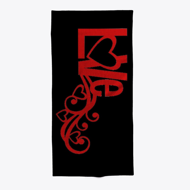 Red LOVE scroll