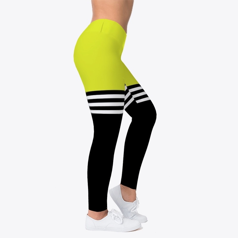 Sports yellow black stripes