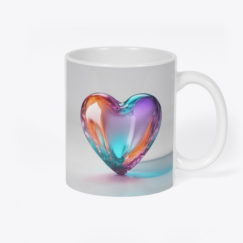 glass heart mug 46-10