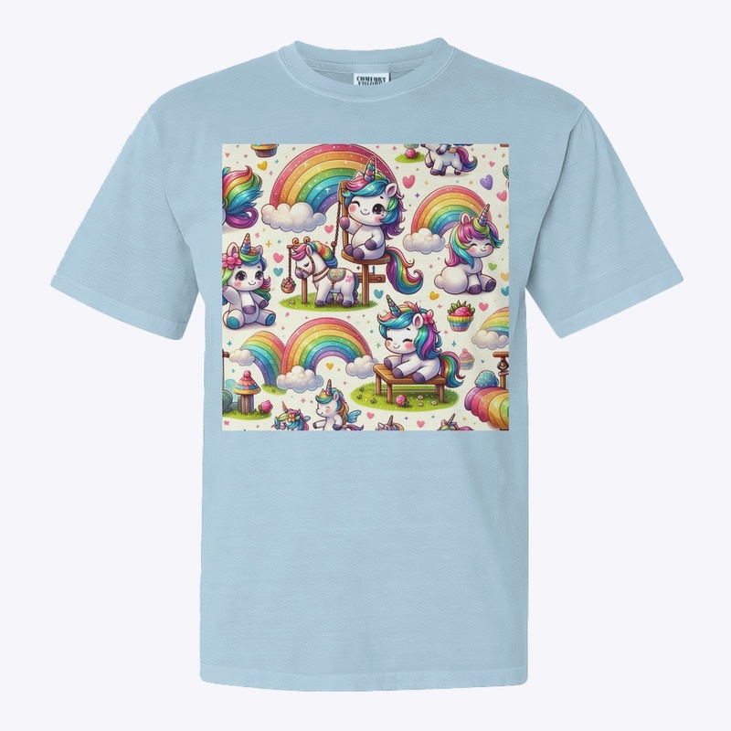 Unicorns Playing Outside