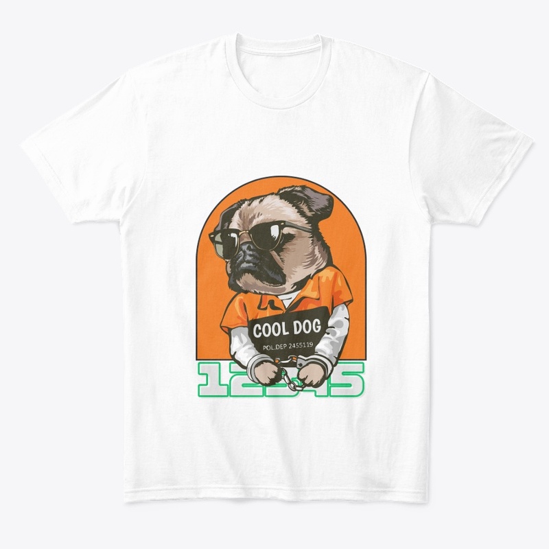 Cool dog born to be wild funky style