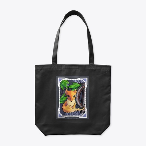 Fox Cutie Black T-Shirt Back