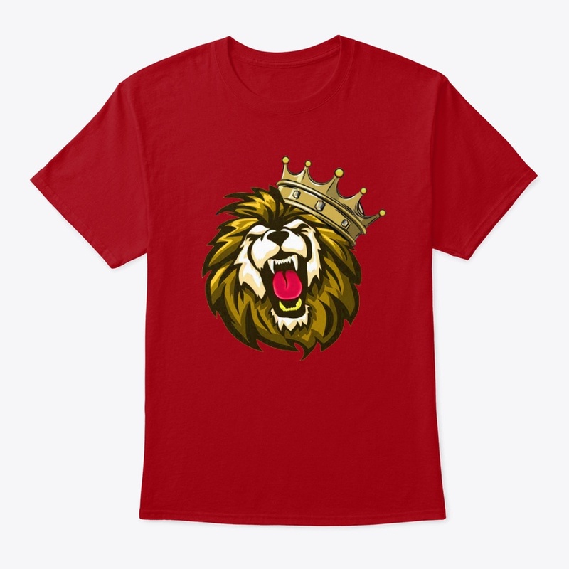 Royal roaring lion head