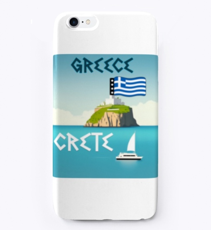 Greece Crete Flag Map
