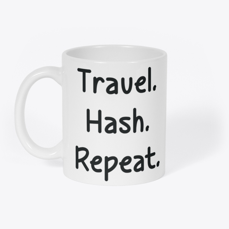 Travel Hash White Mug