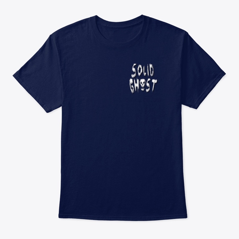 Solid Ghost Skull logo crew T-shirt