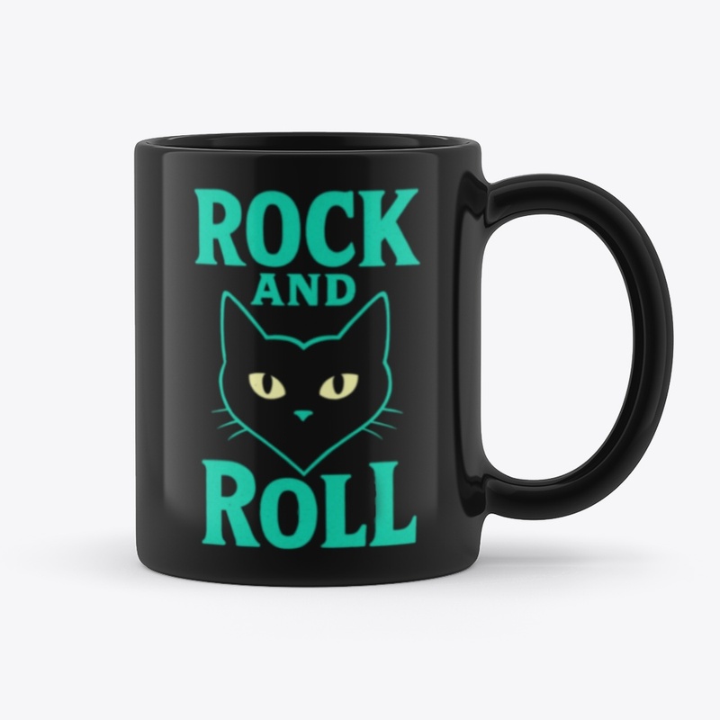 Rock and Roll Cat Lover's Tee 