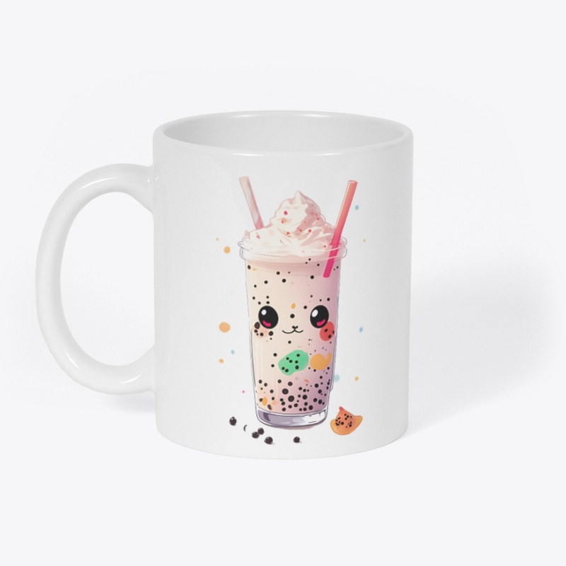 cute boba milk drink