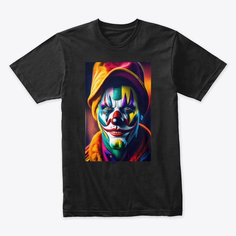 Scary Clown Sleeves Fantasy  T-Shirt