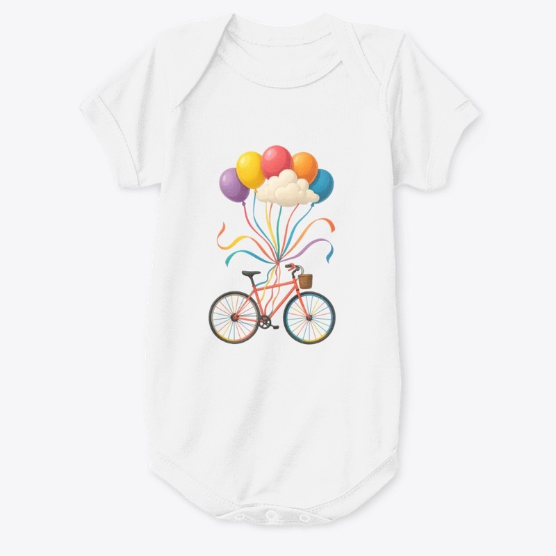 "Up & Away" – Bicycle Balloon Print