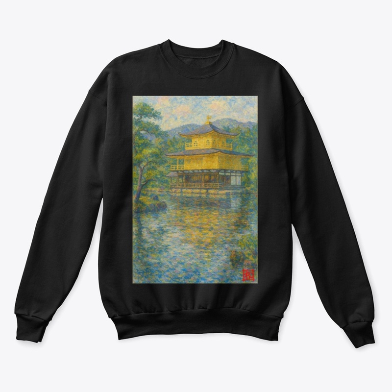 Kinkakuji Temple - Monet Style