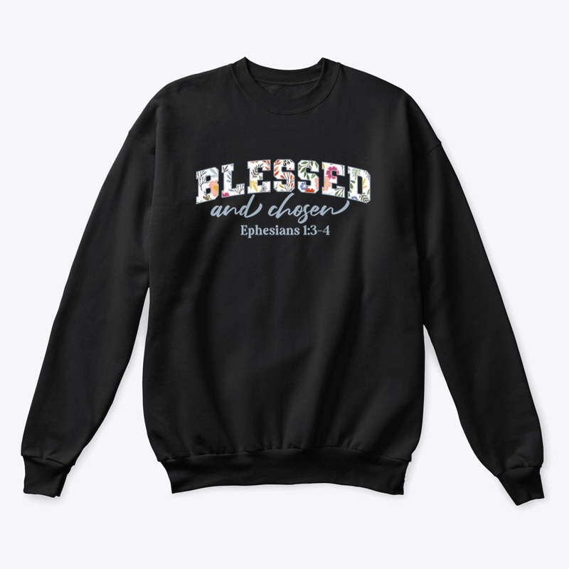 Floral pattern Blessed Christian