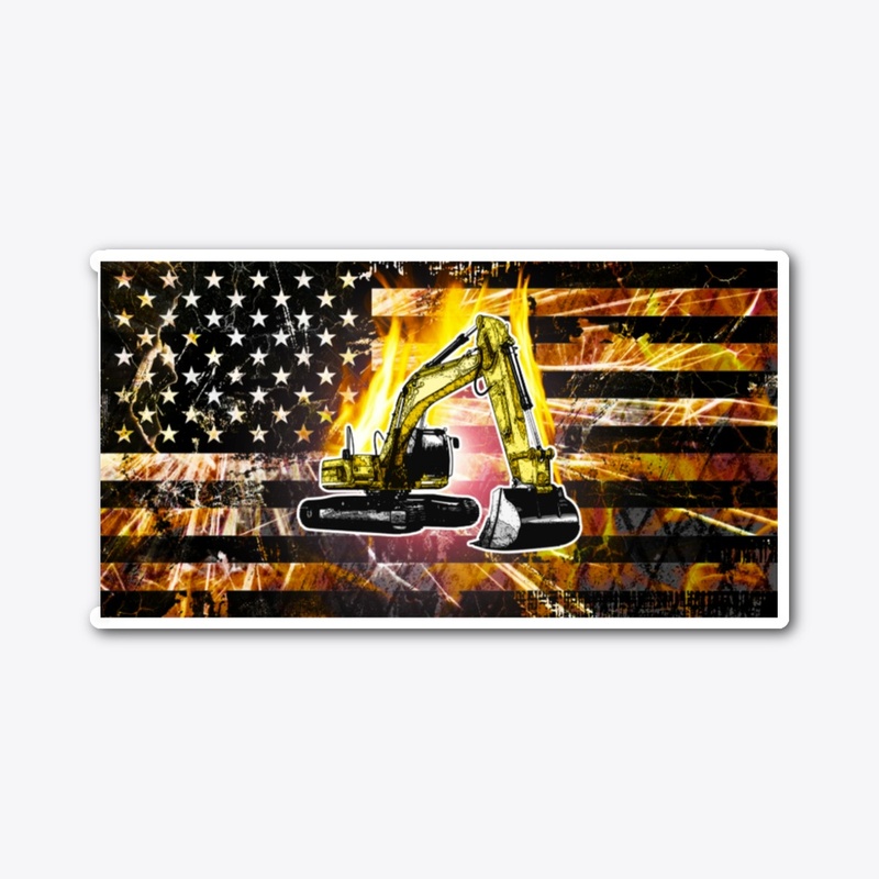 Excavator Flag Sparks