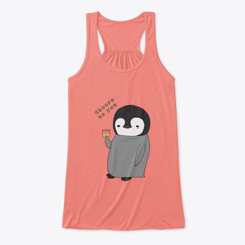 Cheers to You - Cute Baby Penguin Design