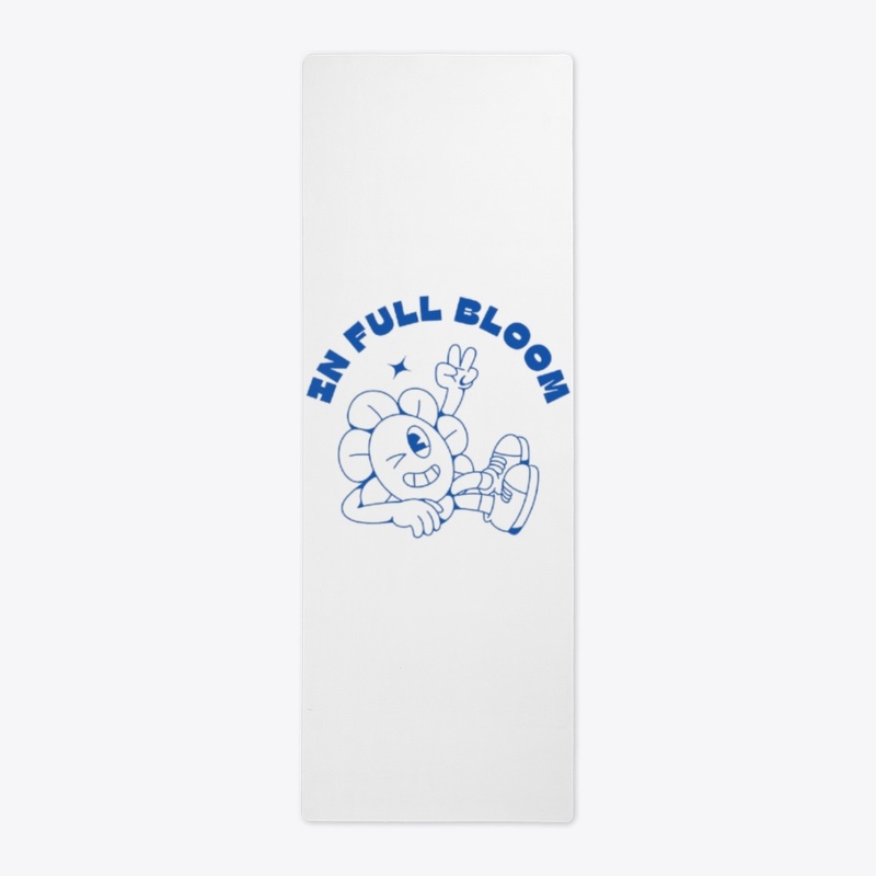 In Full Bloom – Blue Aesthetic Sticker