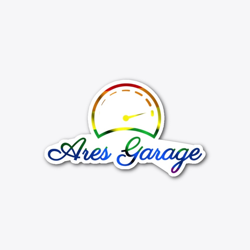 Ares Garage Sticker-Rainbow