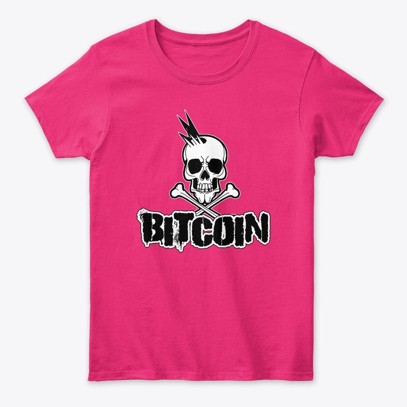 BITCOIN RANCID STYLE (BLACK SKULL PRINT)