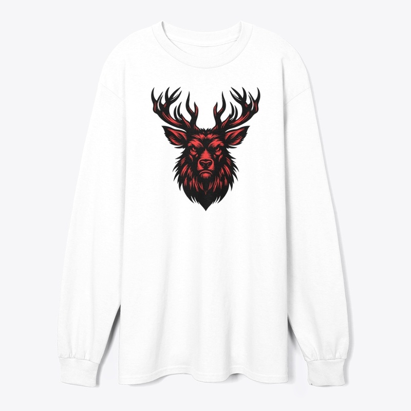 Powerful Angry Deer Artwork