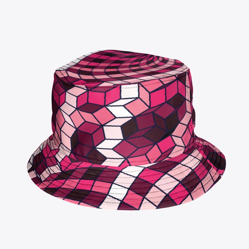 Pink with black edges