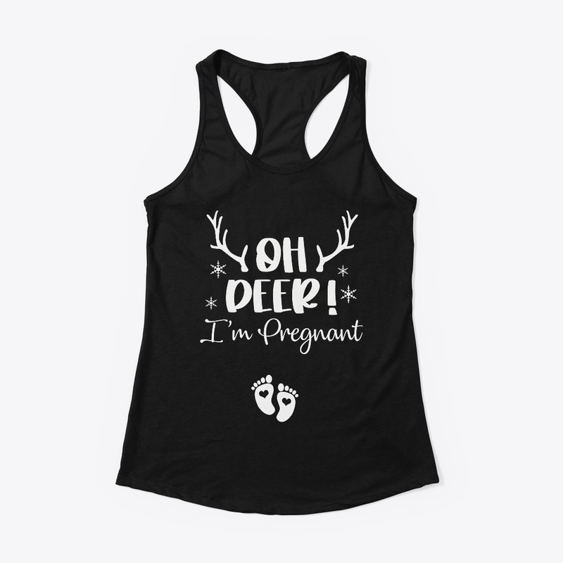 Oh Deer I'm Pregnant Couple Christmas