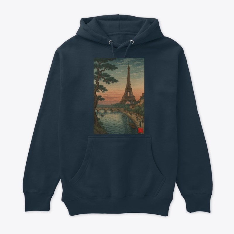 Paris View - Utagawa Hiroshige Style