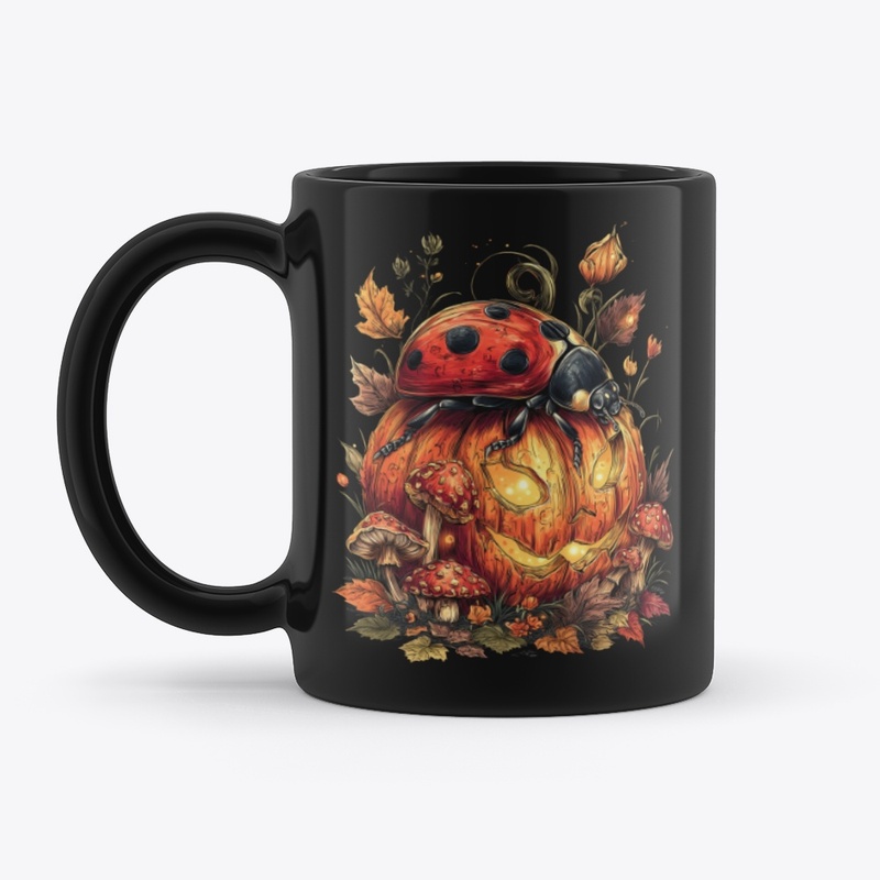 Cute Ladybug Pumpkin